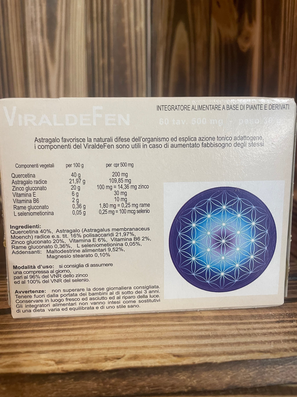 ViraldeFen – Complesso Sinergico Quercetina 200mg, Zinco e Astragalo Resilienza e Protezione Cellulare