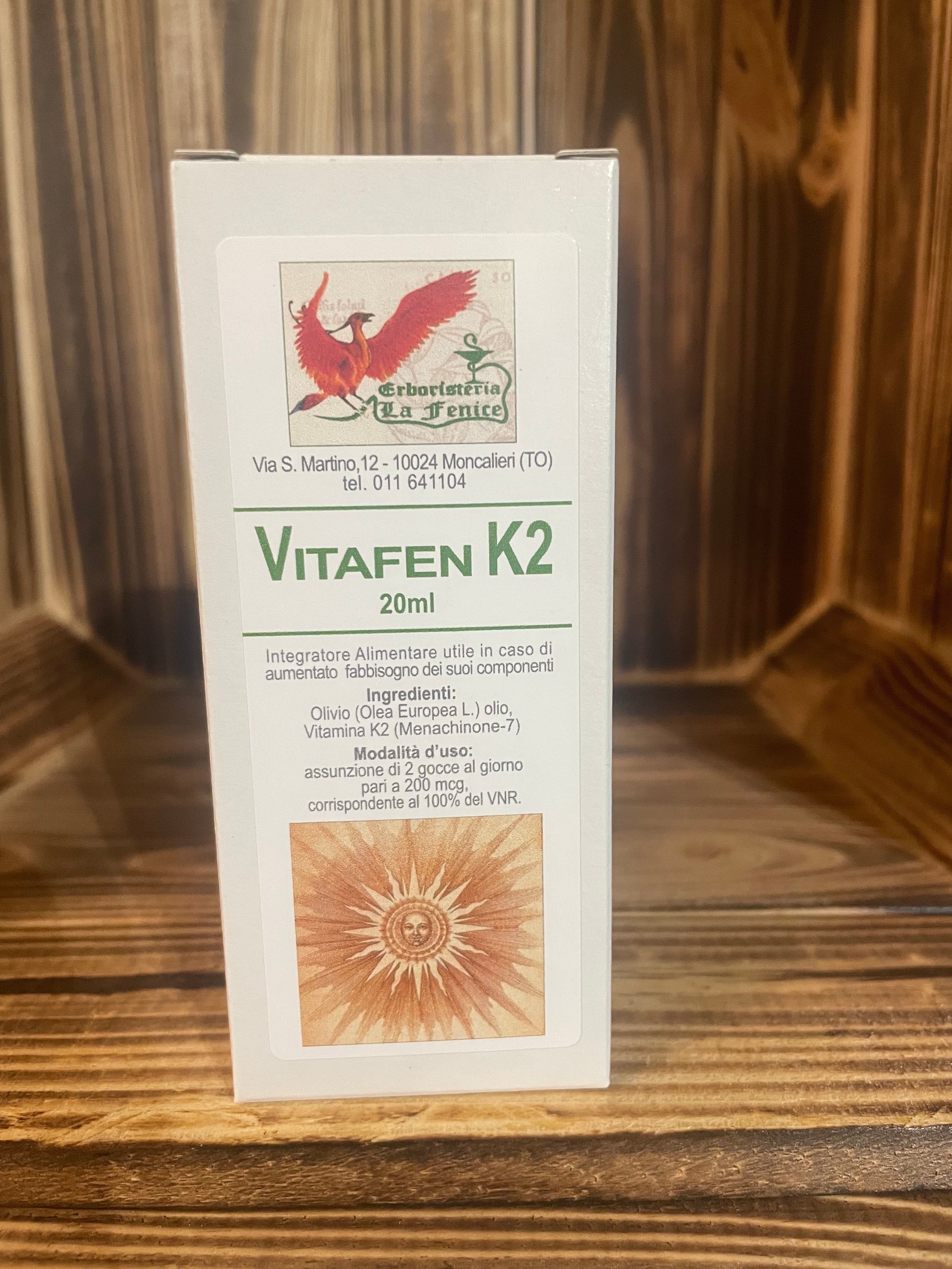 VITAFEN K2 – Menachinone-7 (MK-7) 100 mcg in Olio d'Oliva